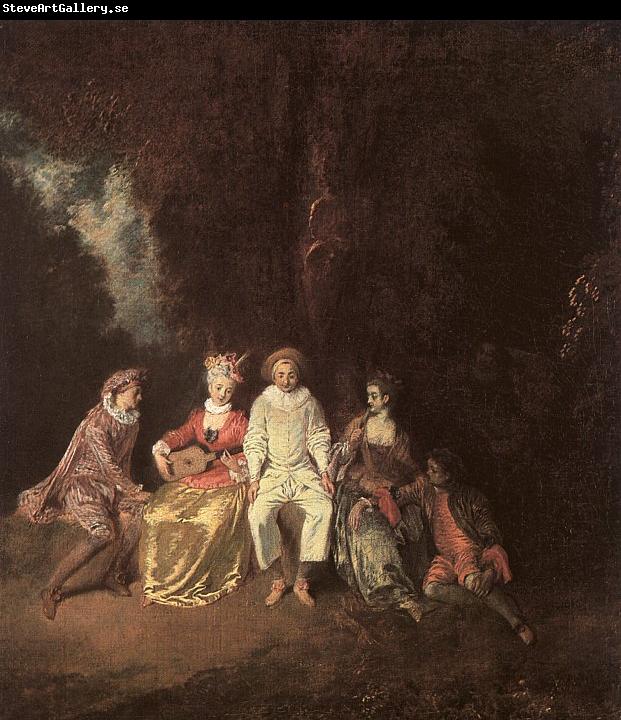 Jean-Antoine Watteau Pierrot Content